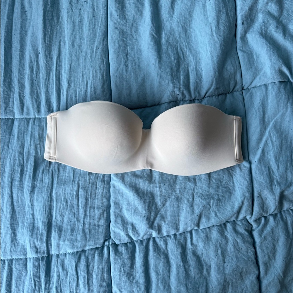Victoria's Secret Cream Strapless Bra